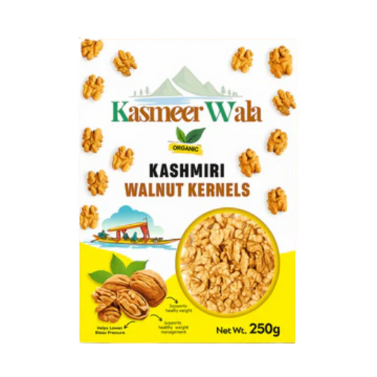 Kasmeer wala Organic kashmiri walnut kernels Walnuts (4 x 0.25 kg)