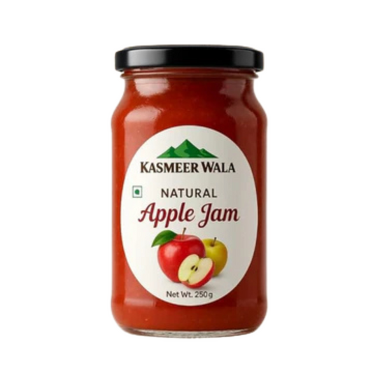 Kasmeer Wala Natural Apple Jam | No Added Colors or Preservatives | Made with Real Kashmiri Apples | Healthy Vegan Fruit Spread for Kids & Adults | High Fruit Content