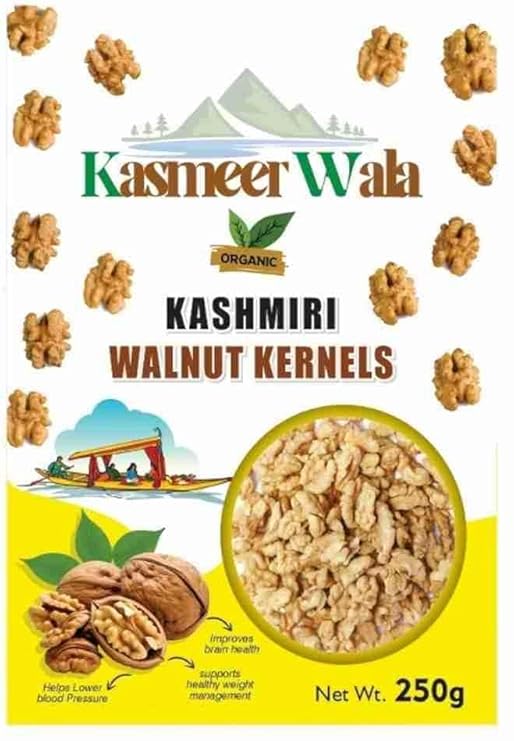 Kasmeer wala Organic kashmiri walnut kernels Walnuts (4 x 0.25 kg)