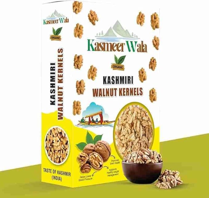Kasmeer Wala Combo Pack of 2KG – 1KG Kashmiri Mamra Almonds & 1KG Premium Kashmiri Walnuts | 100% Natural, Farm Fresh, Handpicked Dry Fruits | Immunity Booster Superfoods