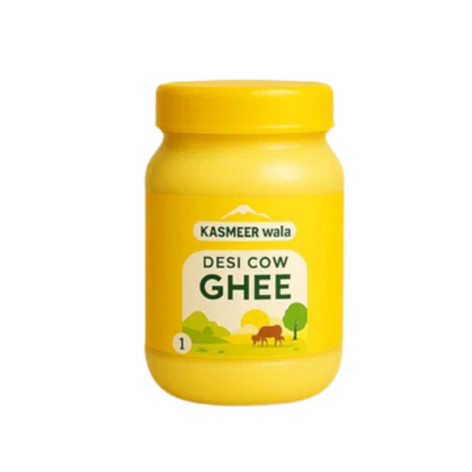 KASMEER Wala Desi Cow Ghee 100% Pure & Natural | A2 Bilona Method | Traditional Indian Clarified Butter | Rich in Aroma & Nutrition | Ideal for Cooking, Ayurveda & Pooja
