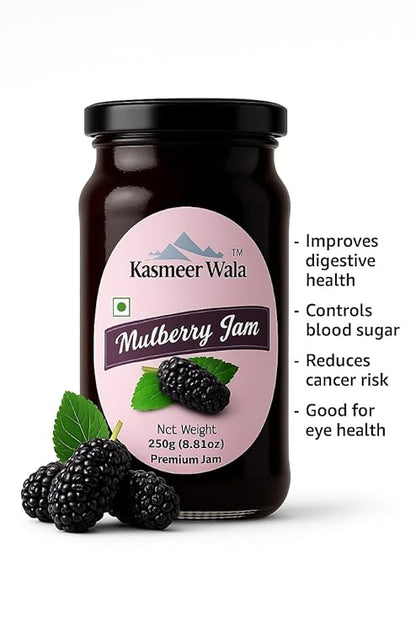 Kasmeer Wala Mulberry Jam  | Pure Mulberry Fruit Preserve from Kashmir | No Artificial Flavours | Delicious & Healthy Spread