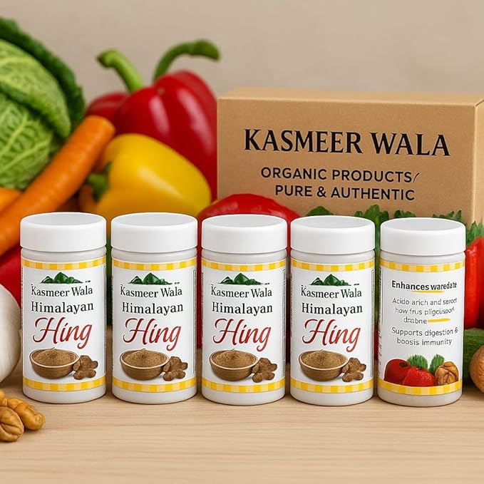 Kasmeer Wala Himalayan Hing | Pure Organic Asafoetida | Strong Aroma & Taste | Natural & Chemical-Free