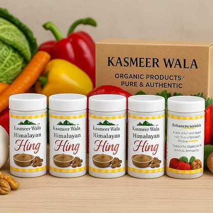 Kasmeer Wala Himalayan Hing | Pure Organic Asafoetida | Strong Aroma & Taste | Natural & Chemical-Free