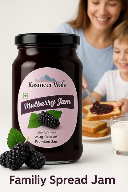 Kasmeer Wala Mulberry Jam  | Pure Mulberry Fruit Preserve from Kashmir | No Artificial Flavours | Delicious & Healthy Spread