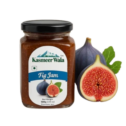 KASMEER WALA Fig Jam | 100% Natural & sweet | Rich in Fiber & Antioxidants | Healthy Fruit Spread