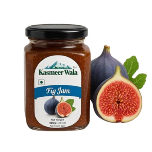 KASMEER WALA Fig Jam | 100% Natural & sweet | Rich in Fiber & Antioxidants | Healthy Fruit Spread