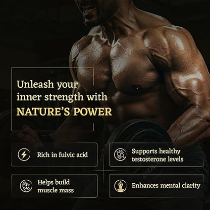 Himalayan Shilajit Resin - 100% Pure >75% Fulvic Acid - Lab-Tested for Purity - Boosts Energy, Stamina, Testosterone & Immunity - Ayurvedic Supplement for Men & Women (Shilajit Resin)
