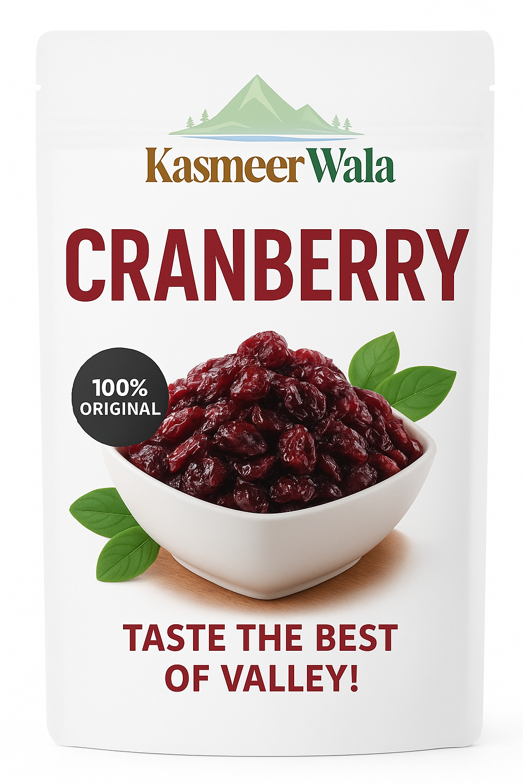 Kasmeer Wala Creanberry 500g – Premium Dried Cranberries, Natural, Healthy & Organic Snacks