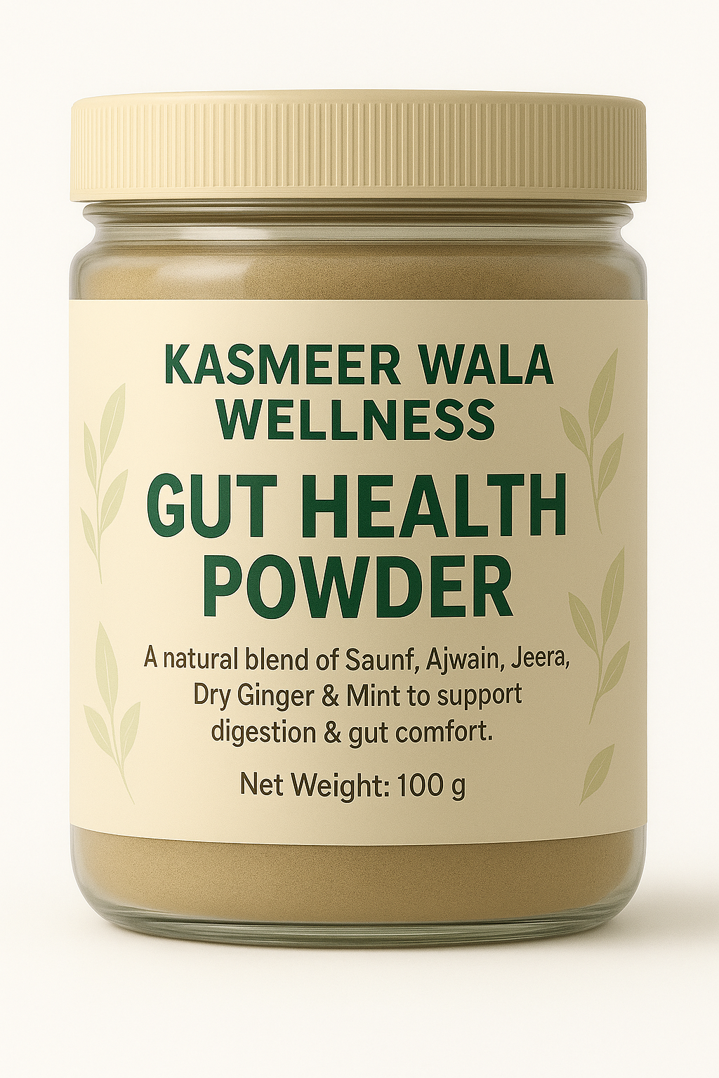 Kasmeer Wala Wellness Gut Health Powder – 100g | Natural Digestive Support | Herbal Probiotic Blend