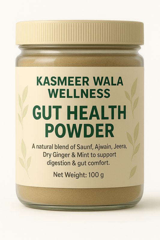 Kasmeer Wala Wellness Gut Health Powder – 100g | Natural Digestive Support | Herbal Probiotic Blend